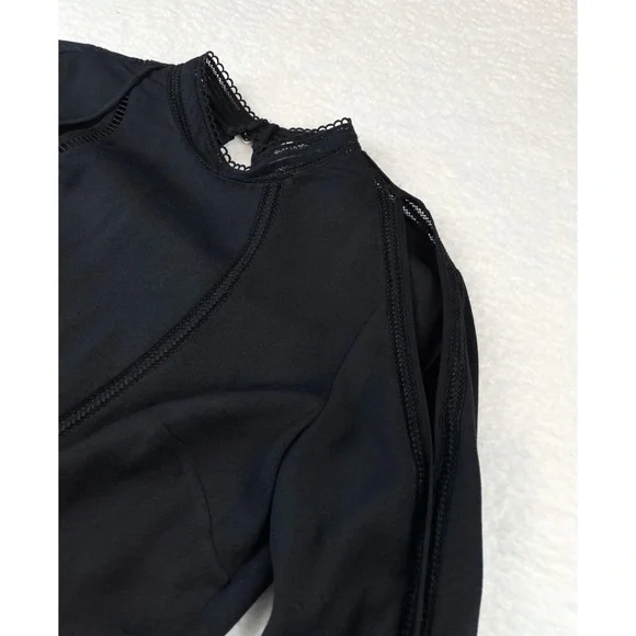 3.1 PHILLIP LIM • Black Cutout Long Sleeve Blouse, 0 - Picture 9 of 16